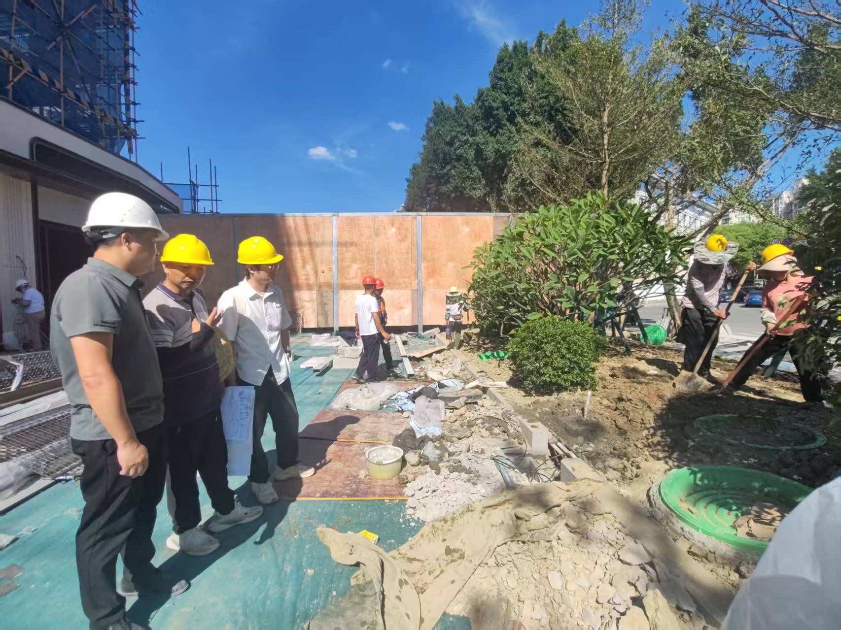 2025-7-3日金山文萃项目施工配合 2025-7-3日金山文萃项目施工配合